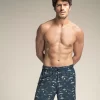 Pantaloneta de baño masculina con práctico bolsillo al lado derecho - Imagen 2