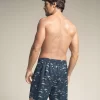 Pantaloneta de baño masculina con práctico bolsillo al lado derecho - Imagen 3